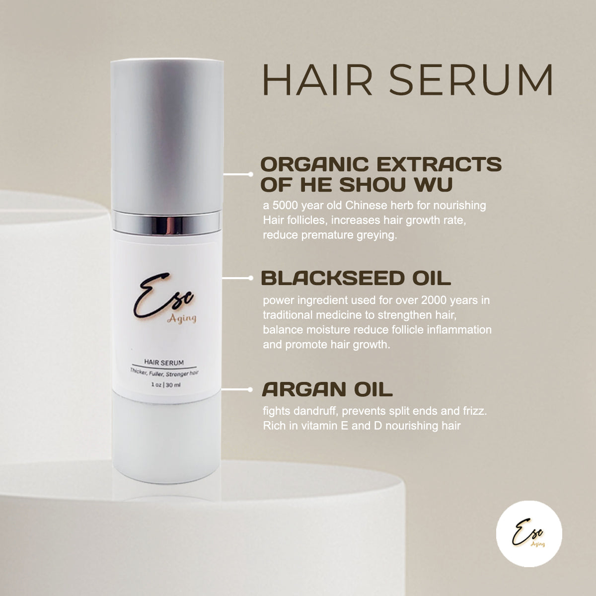 Sun Serum SPF 30+ & Hair Serum Combo